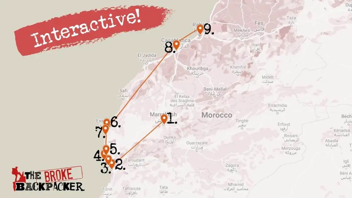 Itinerário de 2 semanas para mochilar no Marrocos