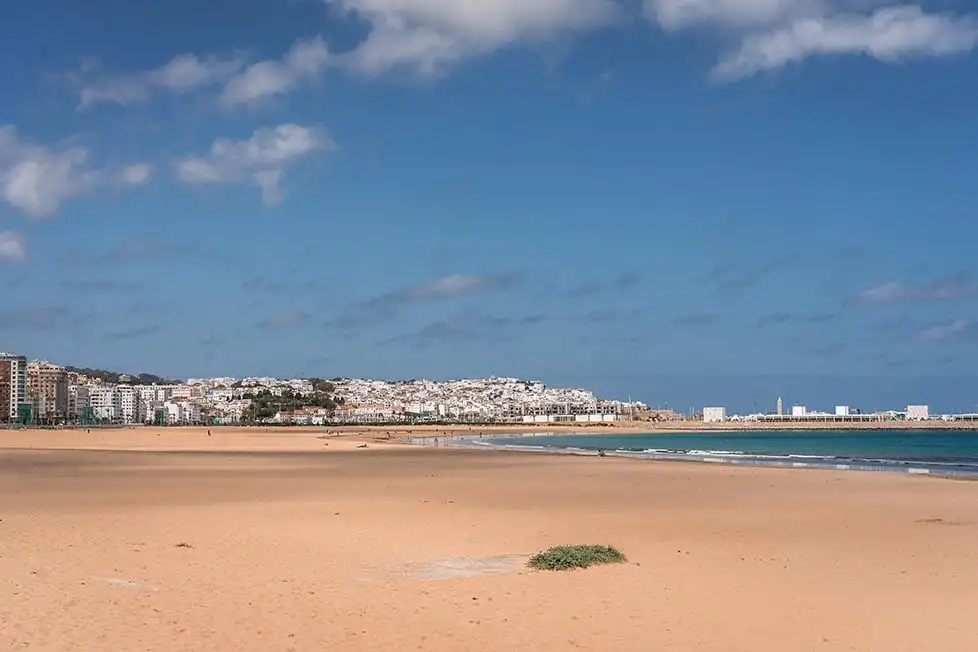 Uma praia em Marrocos