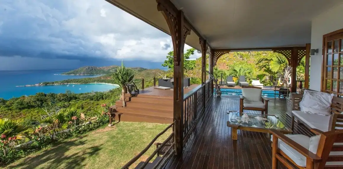 Bilik di vila dengan pemandangan Seychelles yang menakjubkan