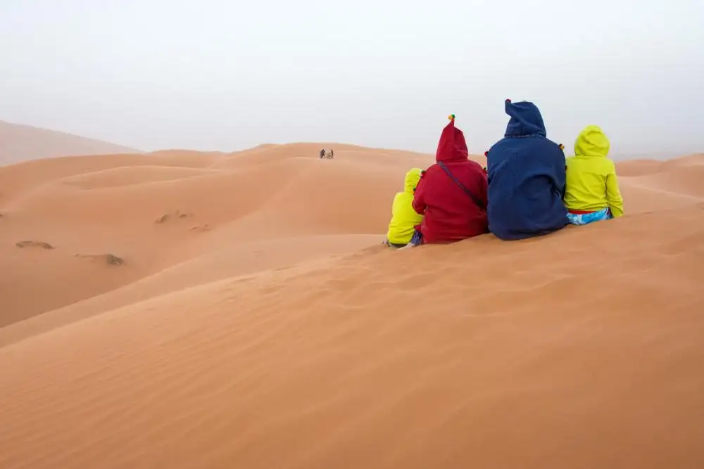 Uma família segura em Marrocos