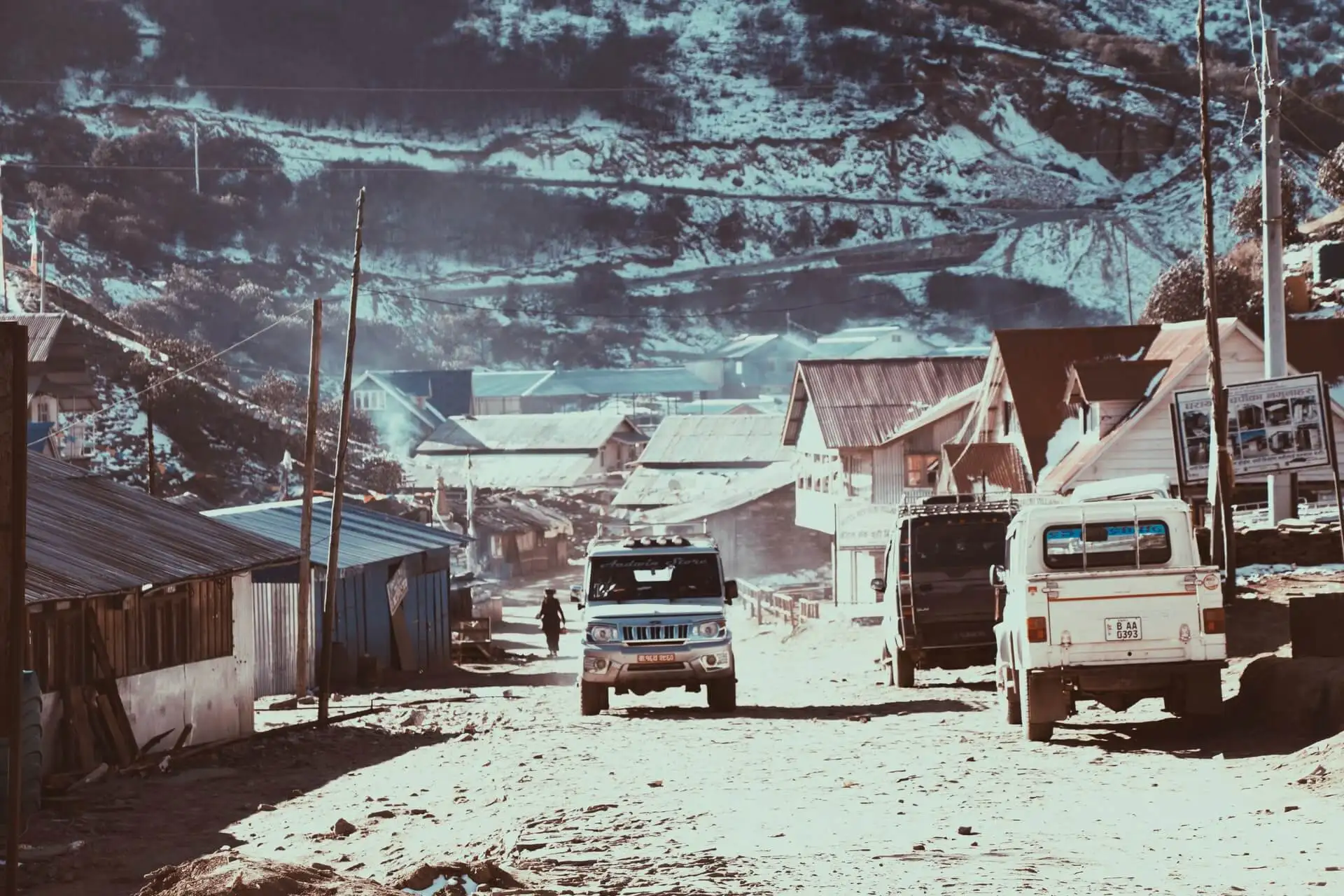 Um ônibus público no Nepal