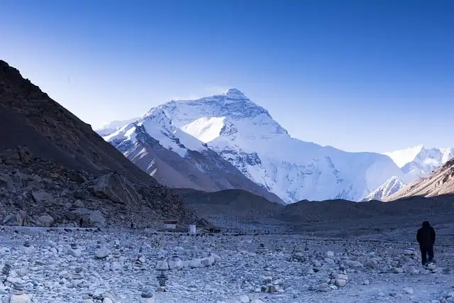 Vistas da Langtang Trek no Nepal