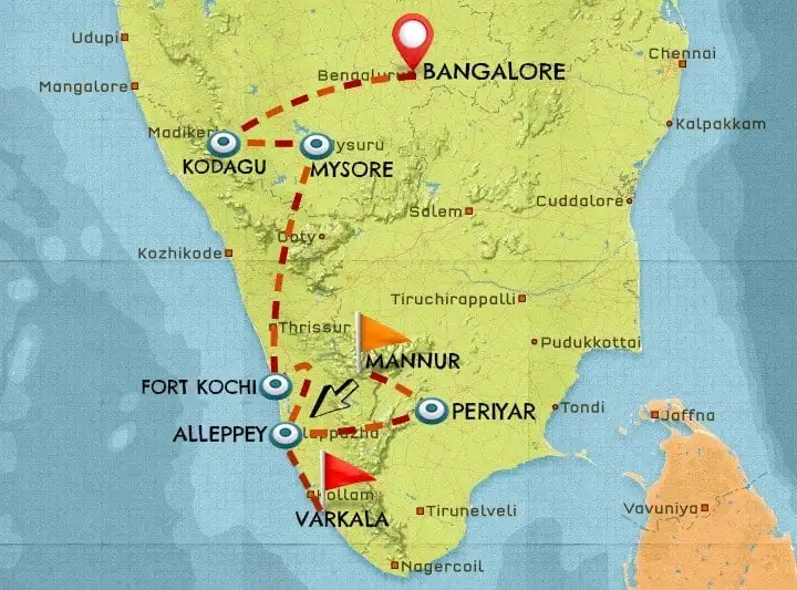 faire de la randonnée pour voyager en Inde du Sud