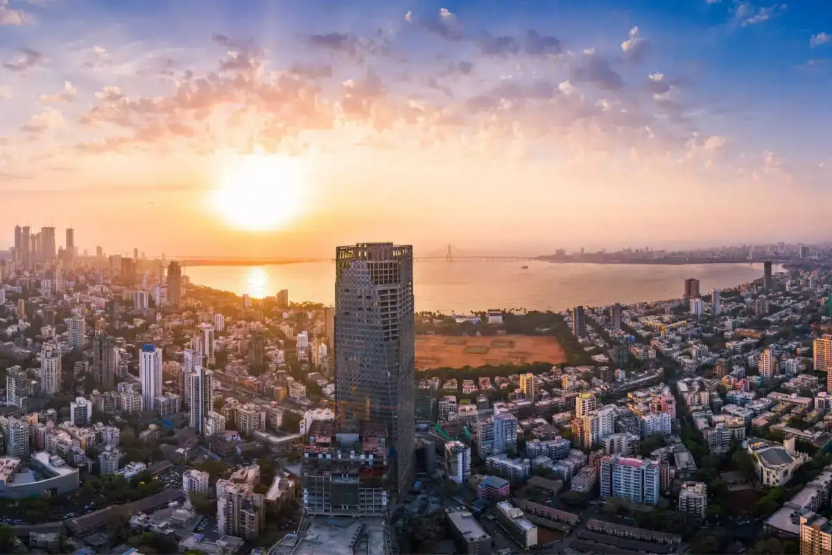 vue aérienne du centre ville où loger à Mumbai