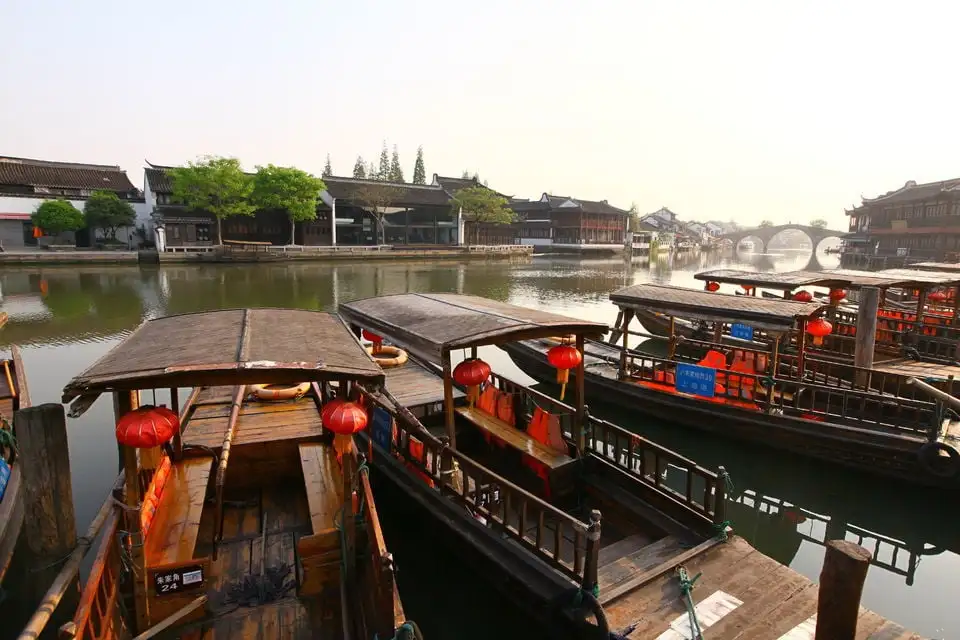 Visite de l'après-midi de la ville aquatique de l'UNESCO à Shanghai Zhujiajiao