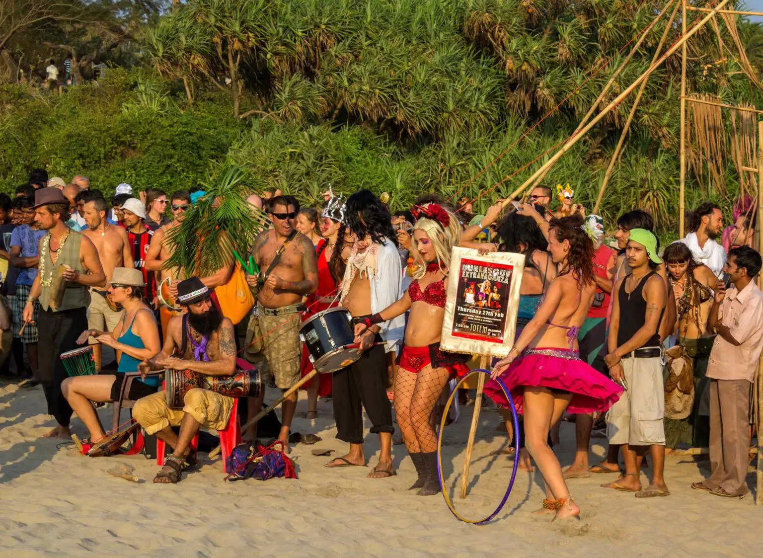 Plage d'Ozran à Vagator Goa