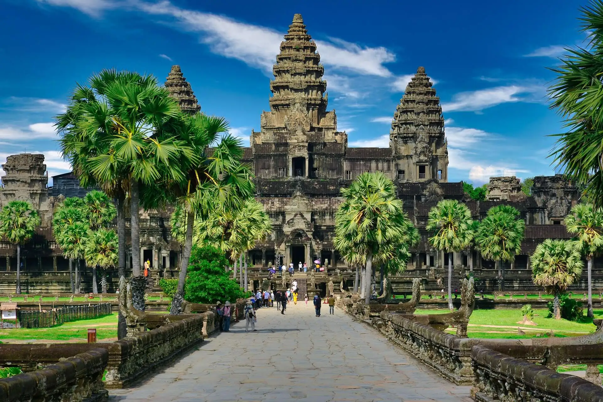 Angkor Wat pogled od spredaj Kambodža