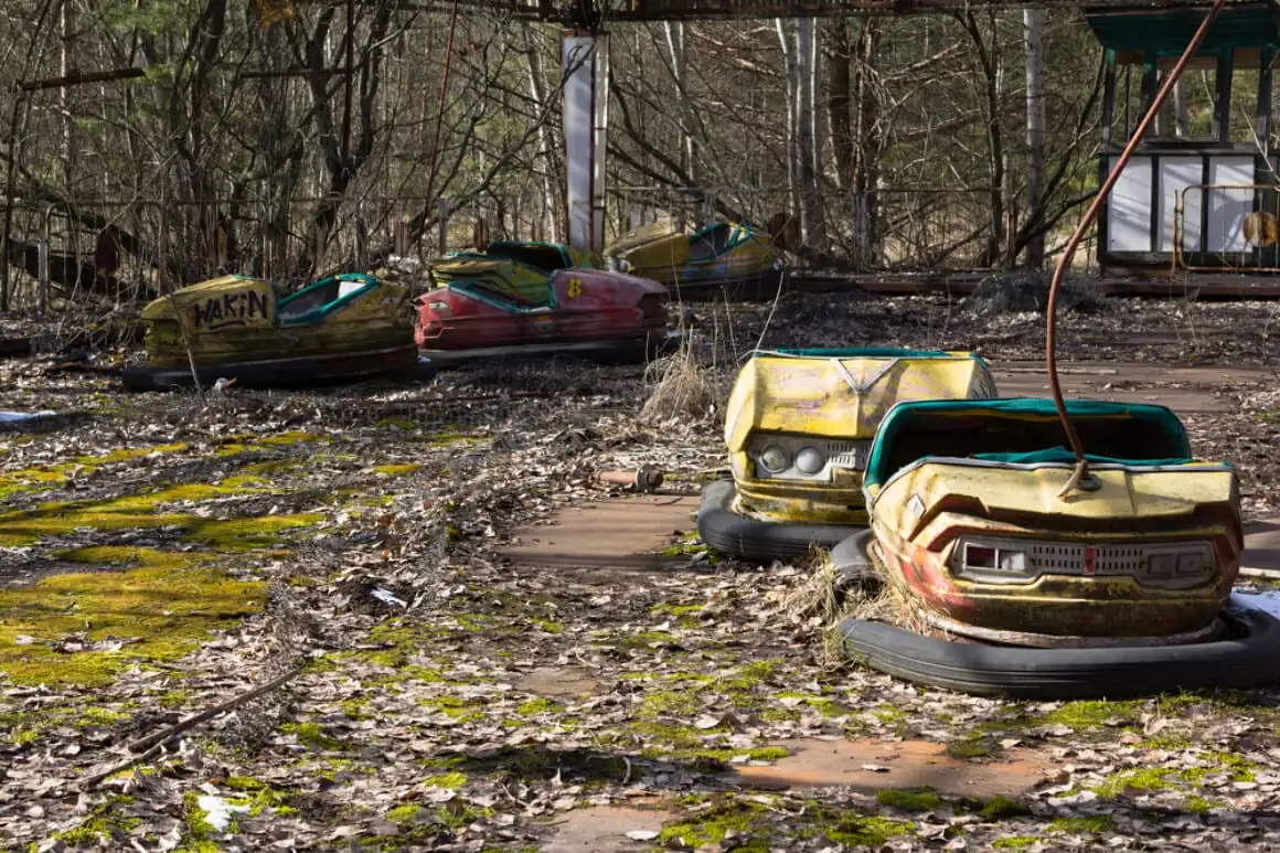 Parque de diversões abandonado Chernobyl