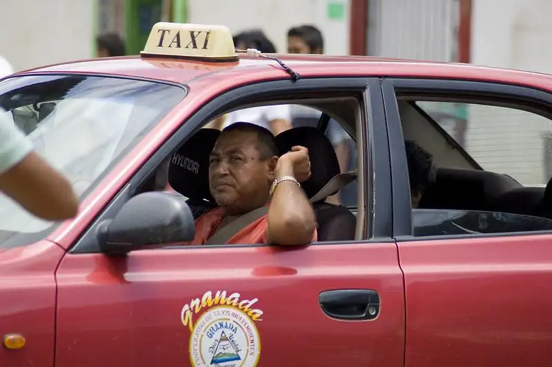 Un taxi officiel - meilleur pour la sécurité au Nicaragua
