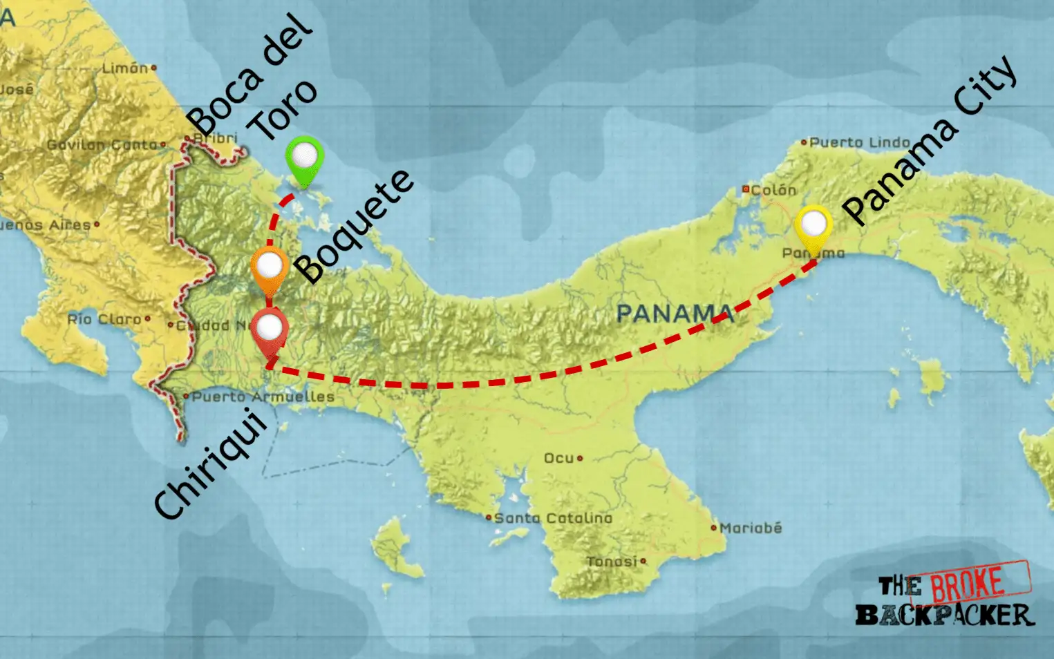 cestovní panama itinerář 10 dní