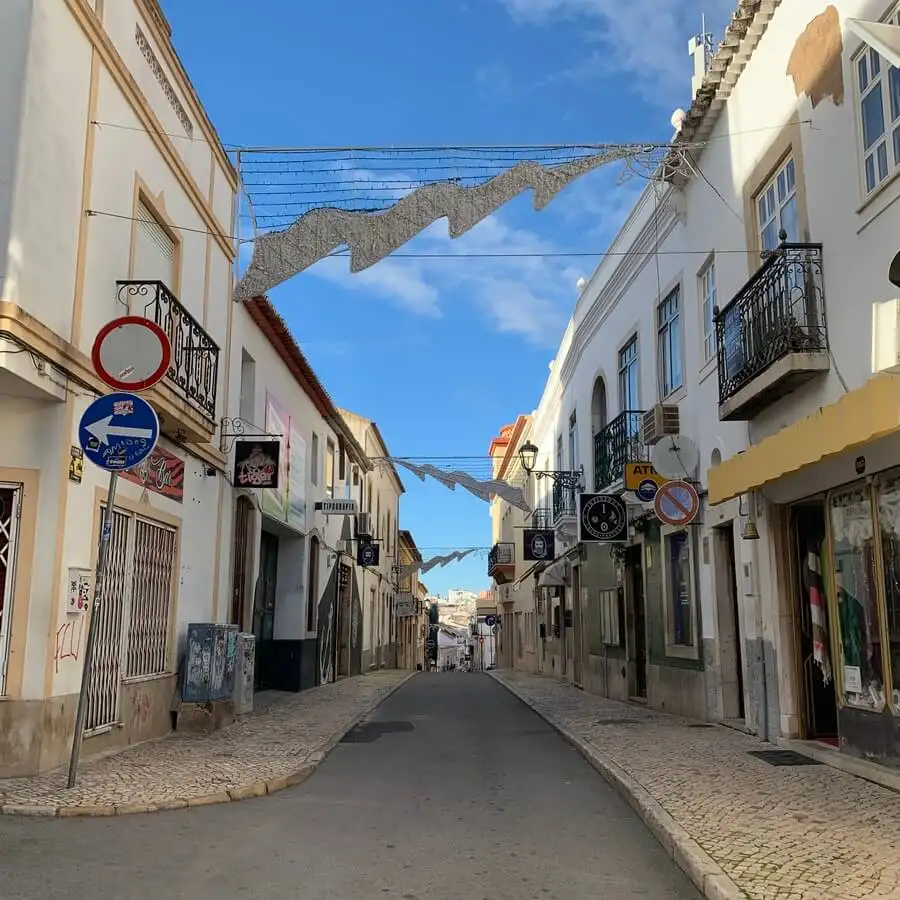 ruas de lagos portugal luzes de natal