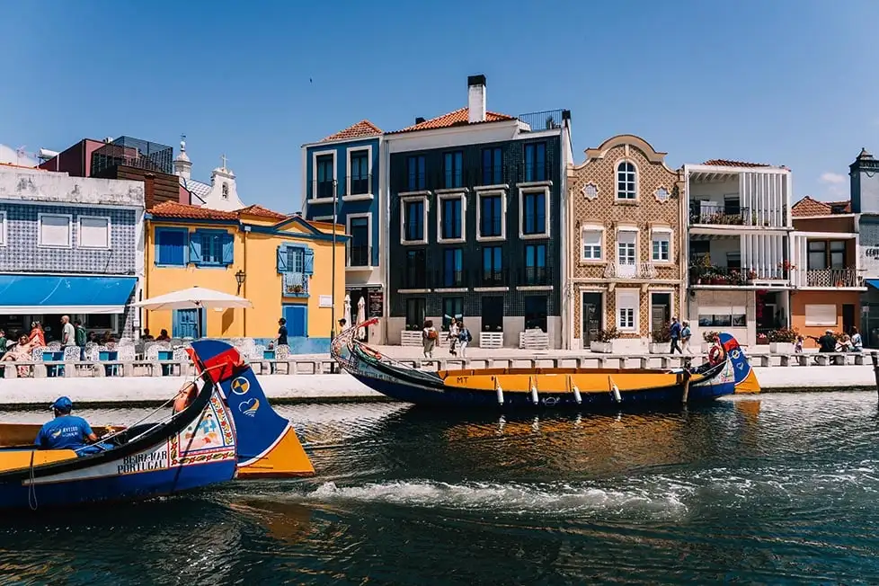 Os barcos coloridos de Aveiro, Portugal