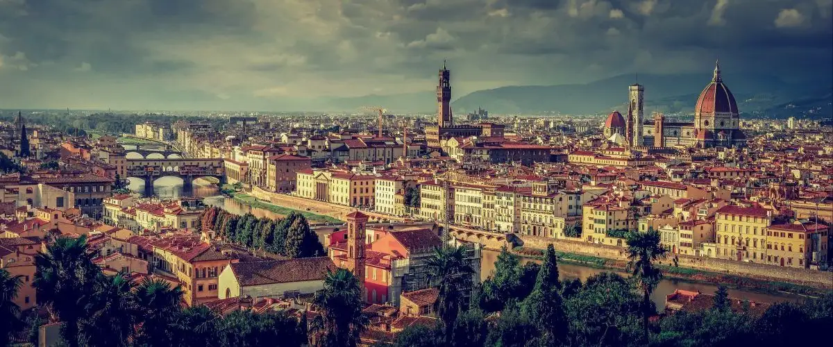 panorama da paisagem urbana de florença itália