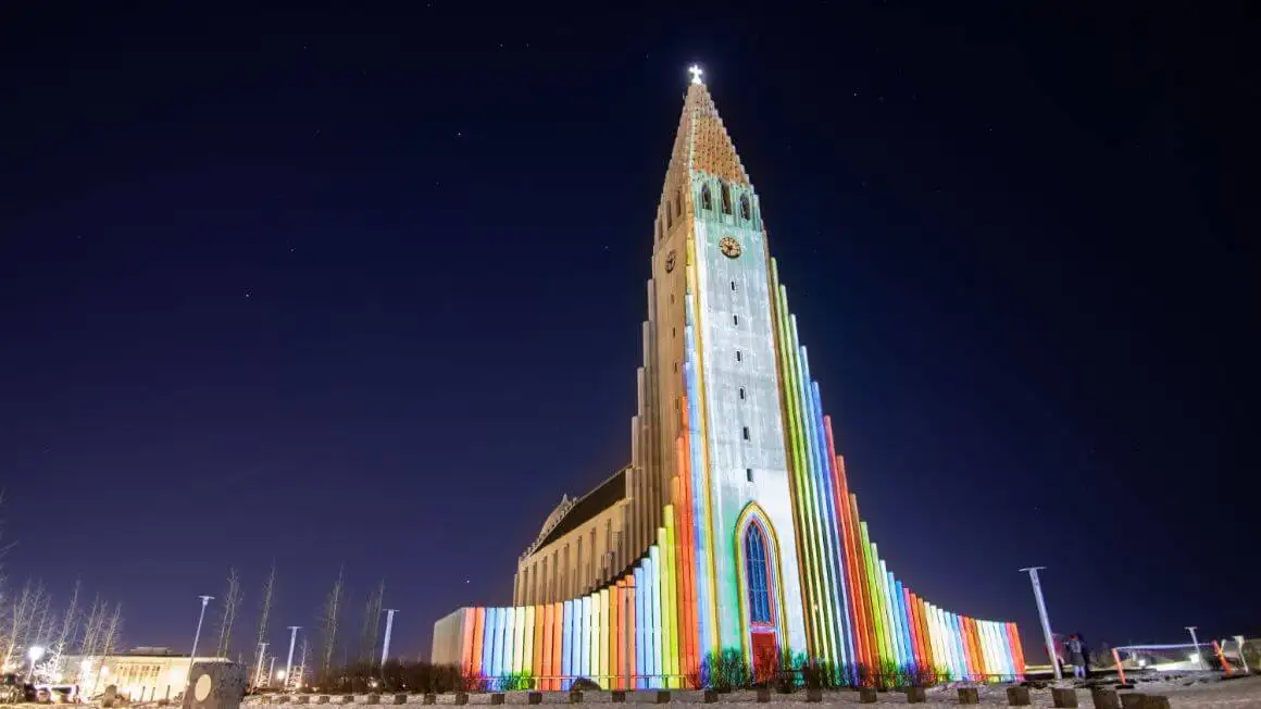 Festival des lumières d'hiver à Reykjavik