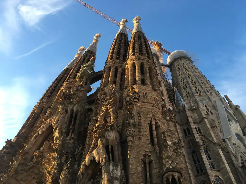 بارسلونا سپین میں Sagrada Familia کا منظر
