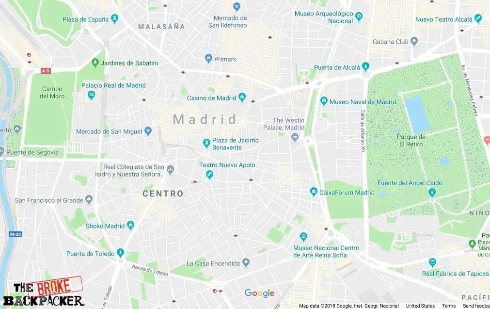 Päivä 2 Madridin puistojen museoiden naapuruston tutkimisessa