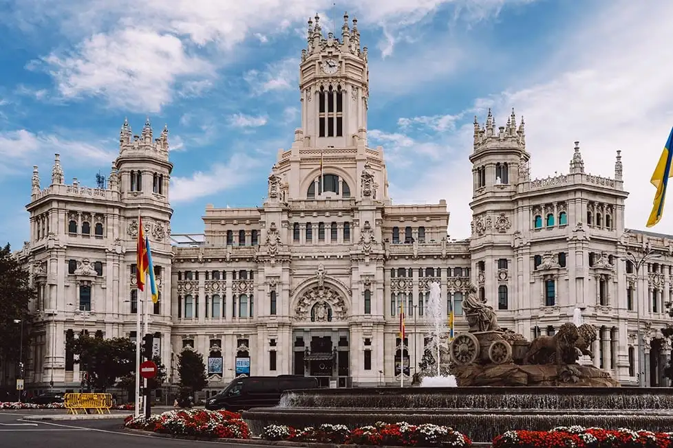Cibelesin palatsi tai Madridin kaupungintalo Madridissa, Espanjassa