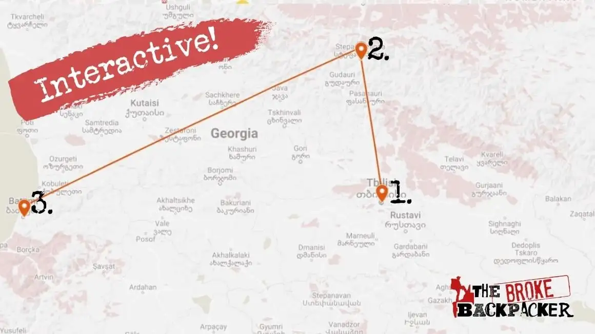 Itinerário de viagem de 7 dias para a Geórgia
