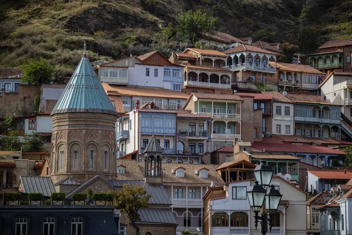vista da cidade velha de tbilisi