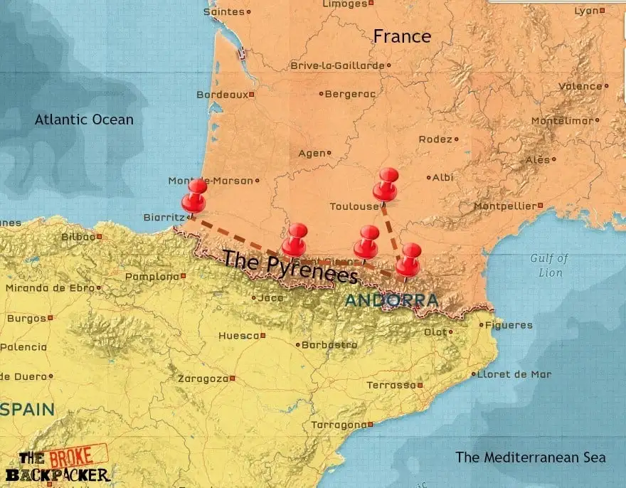 Itinéraire de randonnée en France