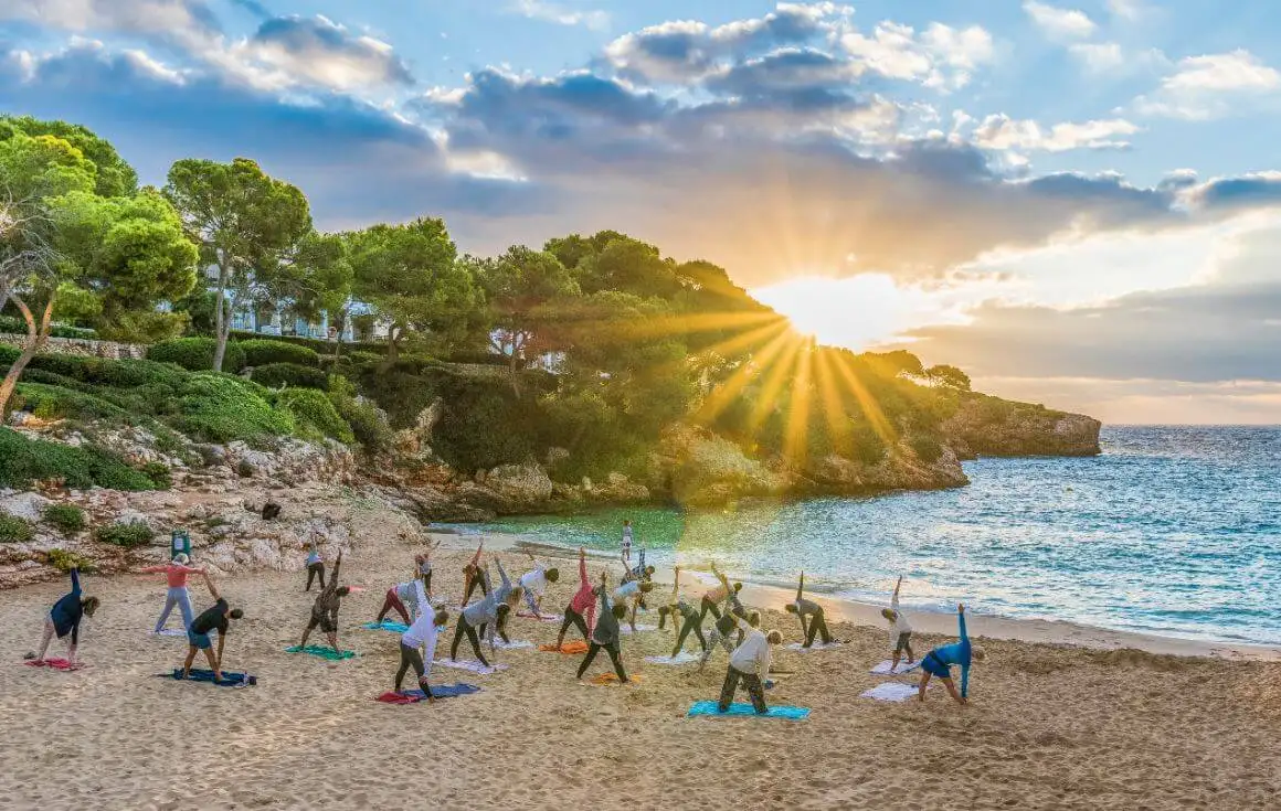 Une vue aérienne d'Ibiza