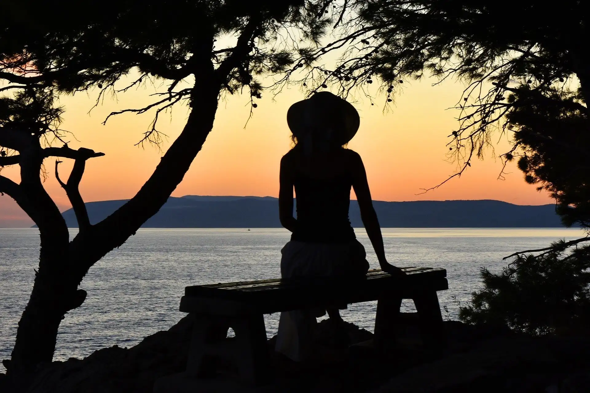 Femme routard Croatie
