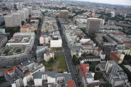 Vue d'Ariel sur Berlin Mitte