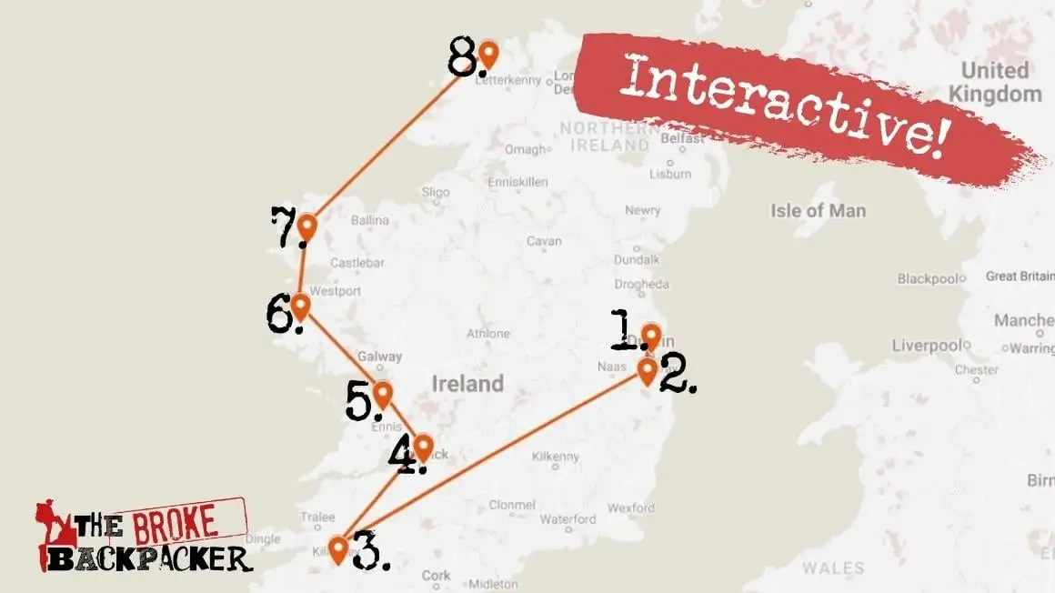 Itinerário de viagem de 1 mês para a Irlanda