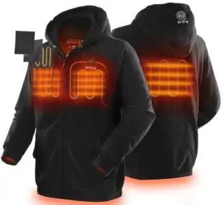 Ororo unisex verwarmde fleece hoodie