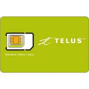 Telus మొబైల్ సిమ్ కార్డ్