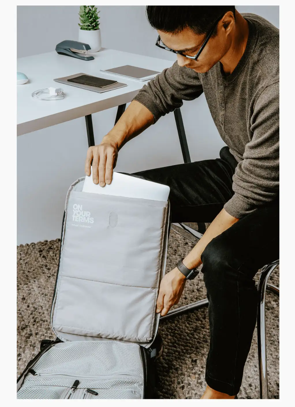 examen du sac à dos pour ordinateur portable tortuga