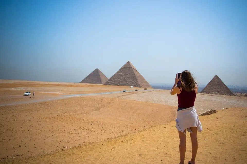 Rodina, ktorá bezpečne odchádza do Egypta