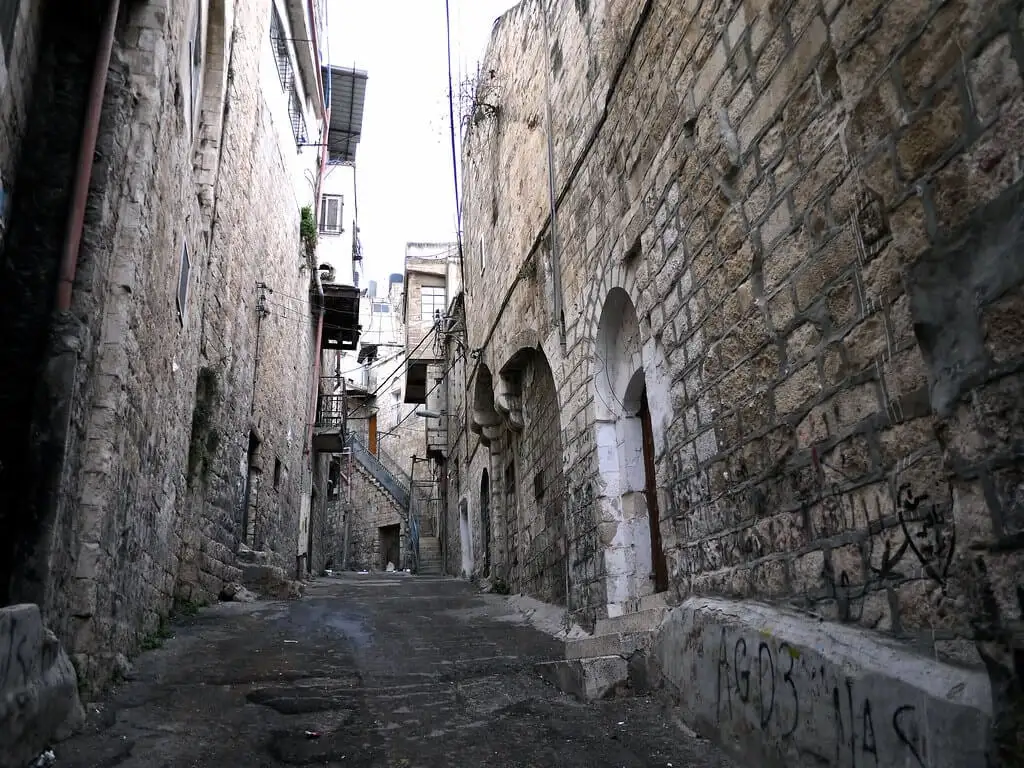 Un vieux quartier de Naplouse, en Cisjordanie (Palenstine)