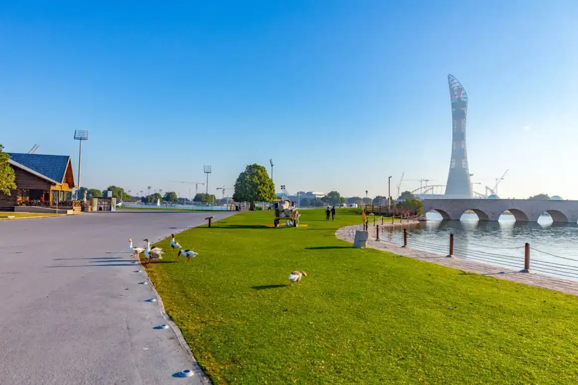 Près de l'aéroport international Hamad de Doha