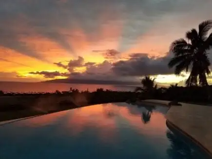 Solnedgang ved Lahaina - Hvor skal du bo i Maui for din første gang