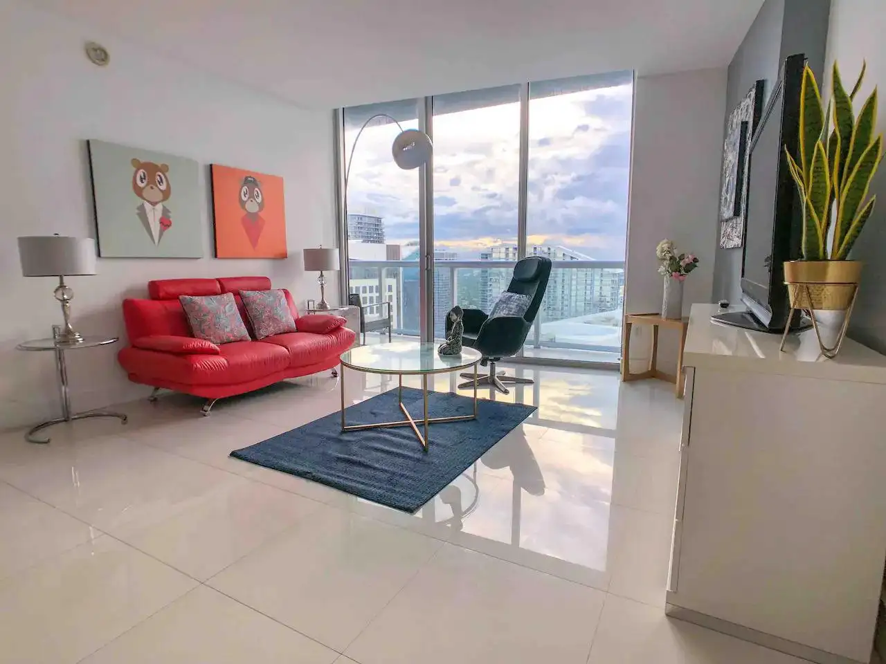 Penthouse d'une chambre avec piscine et salle de sport