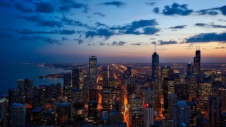 faire une randonnée aux États-Unis à Chicago la nuit