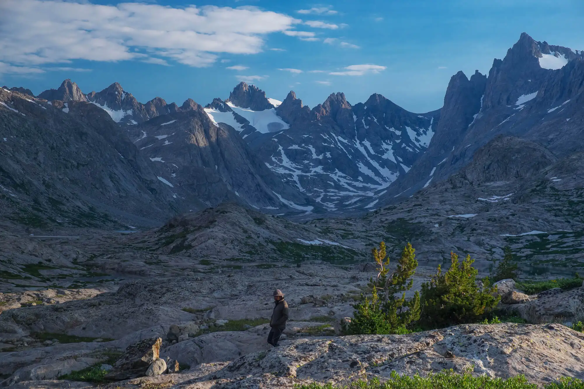 randonnée dans la chaîne de Wind River, Wyoming