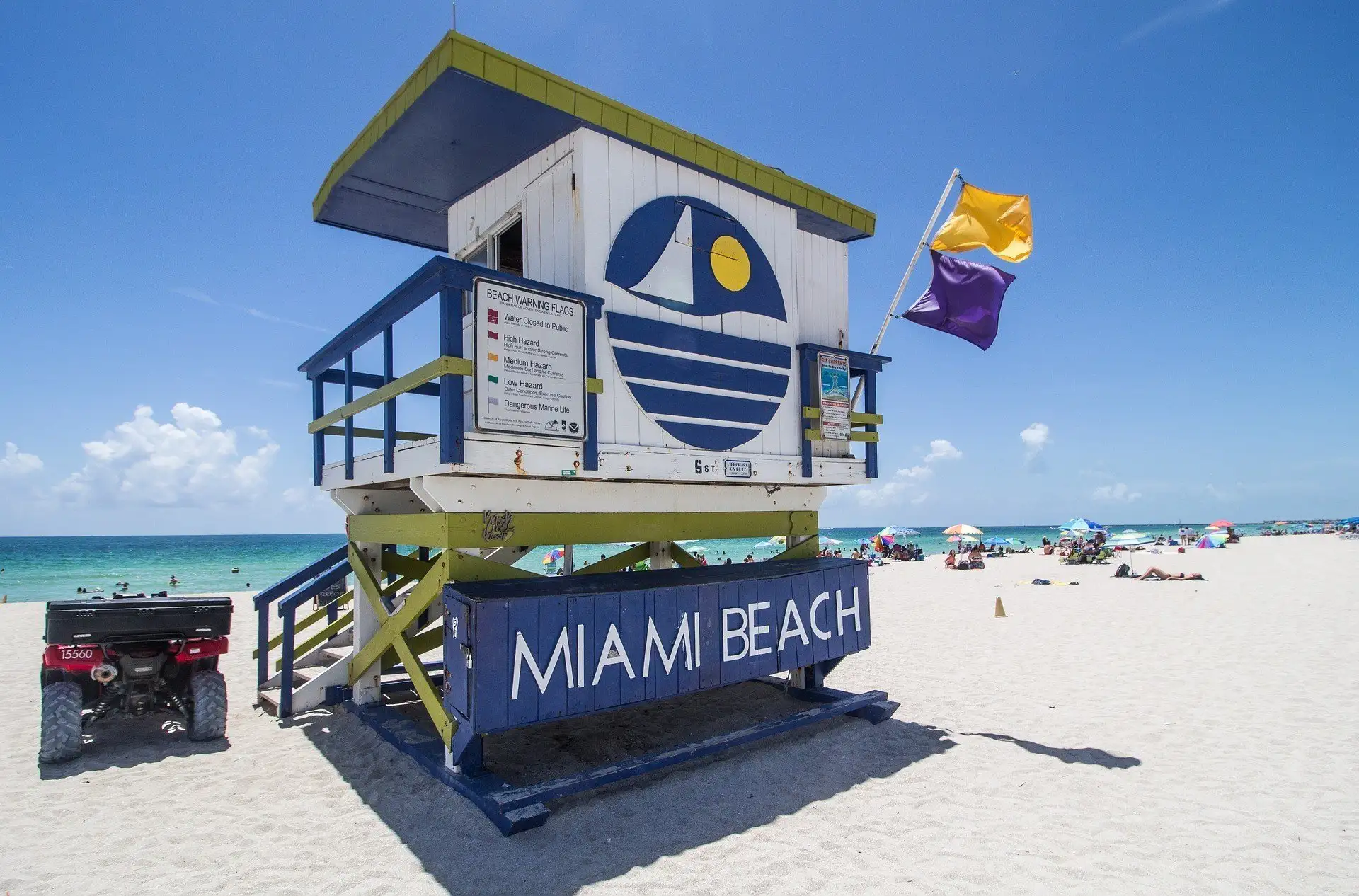 South Beach au coucher du soleil, l'un des meilleurs endroits où séjourner à Miami