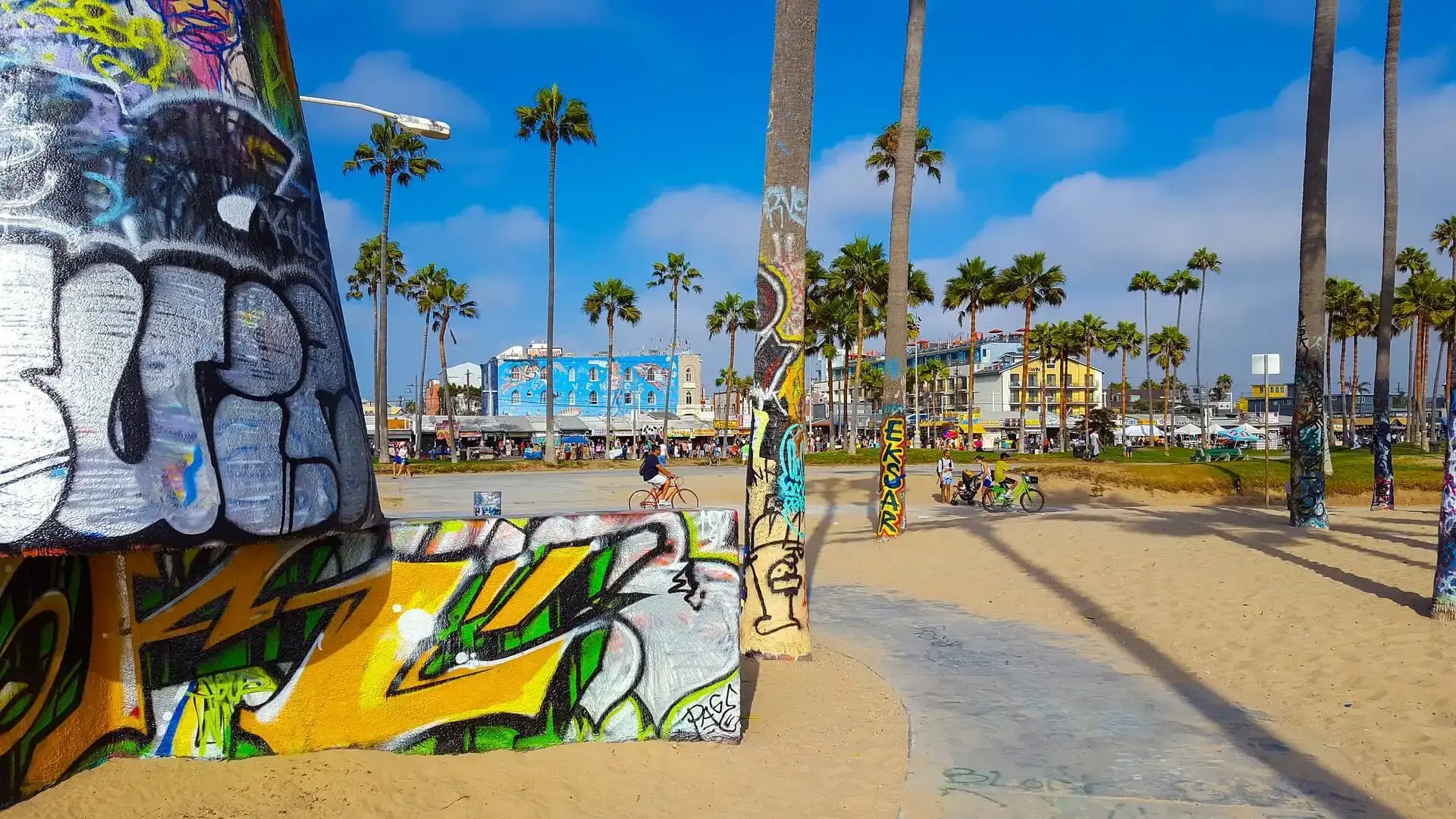 El paseo marítimo de Venice Beach, Los Ángeles