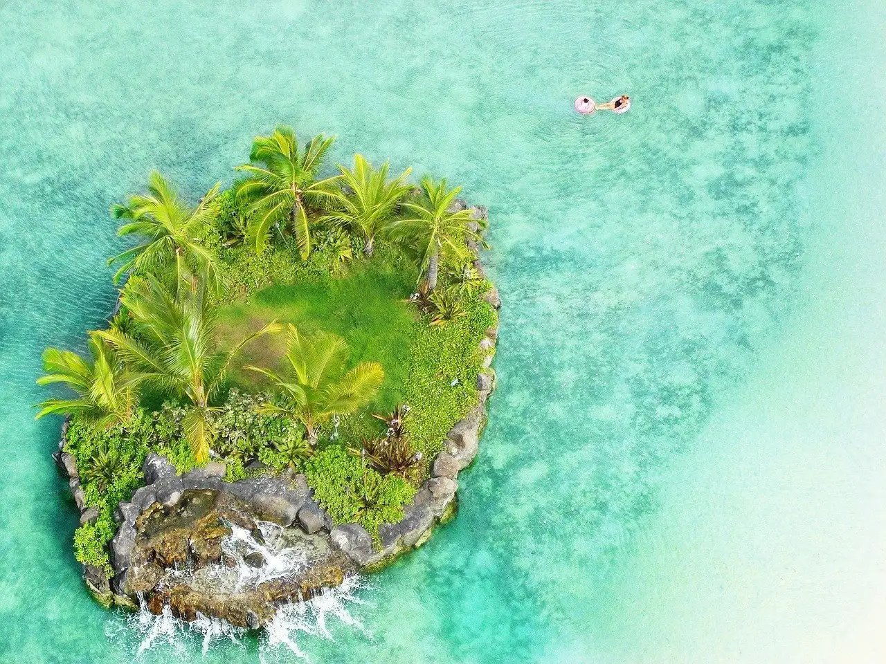 saut d'île en île à Hawaï
