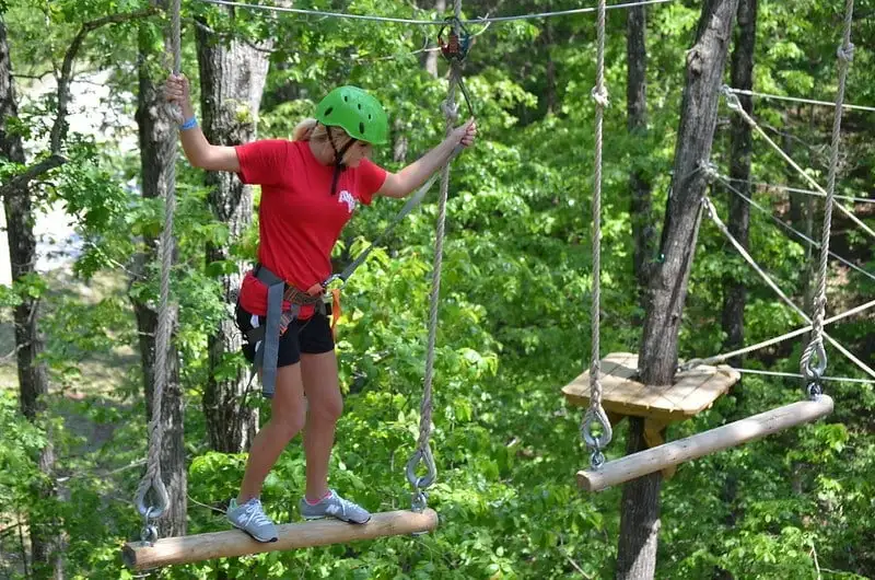 Aventure dans les arbres à Indianapolis