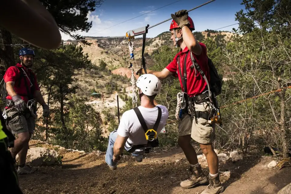 Tyrolienne autour de Manitou Springs