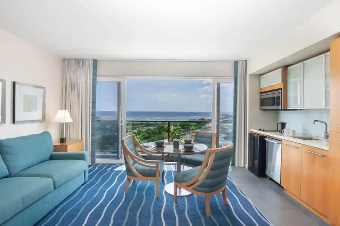 Apartamento com vista para o mar e para a montanha, Oahu