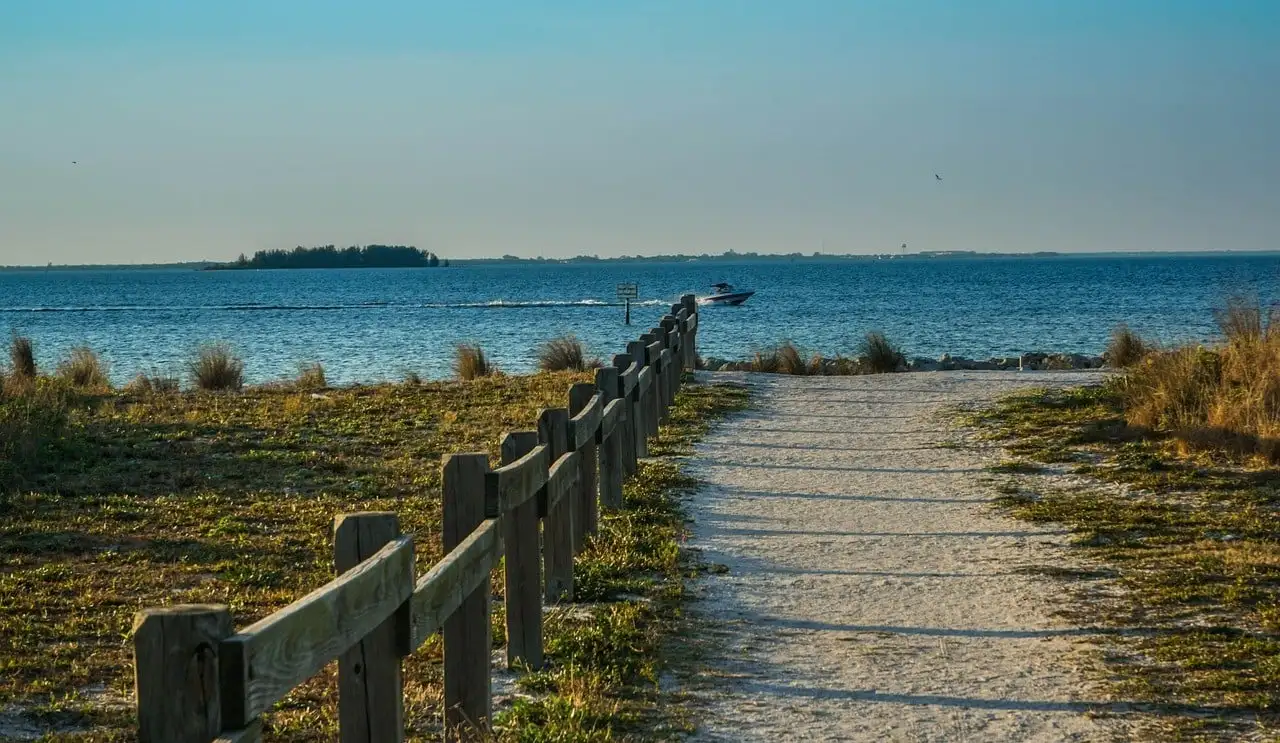 Promenade sur la plage en Floride