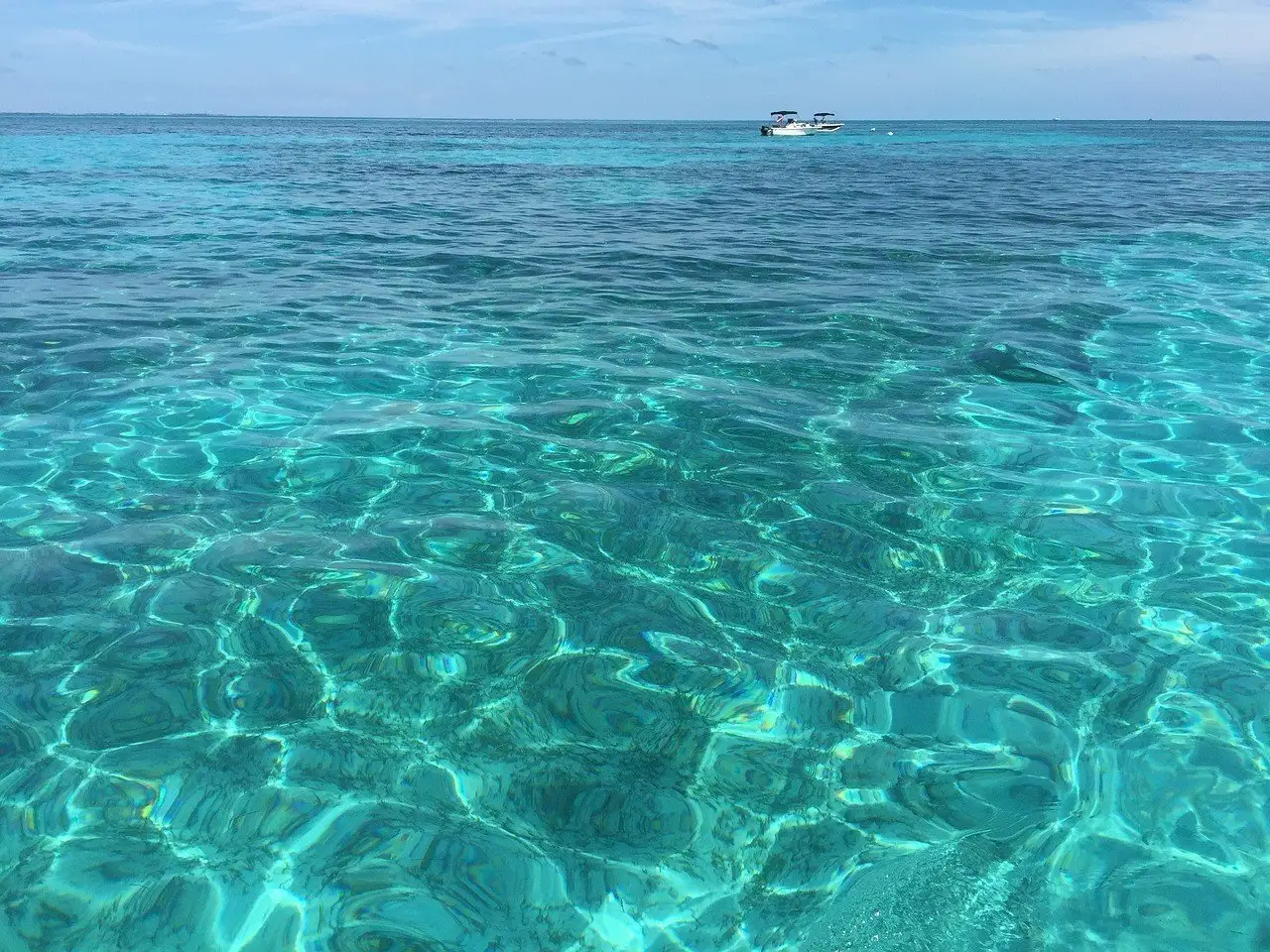 les touches de Floride ont de l'eau comme du cristal