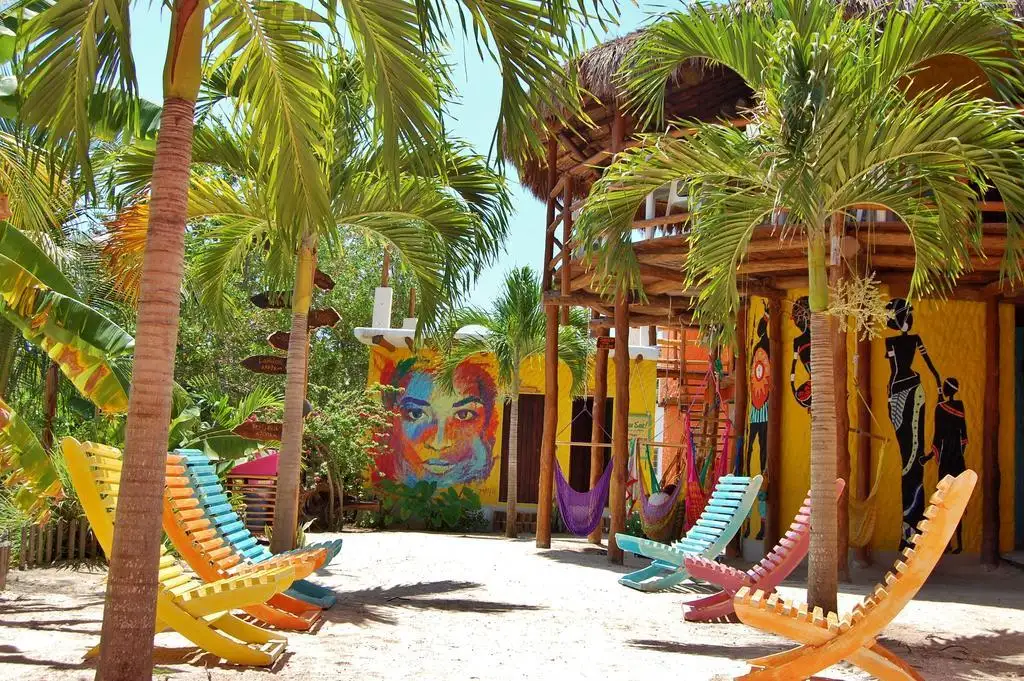 Tribu Hostel paras hostelli Holboxissa
