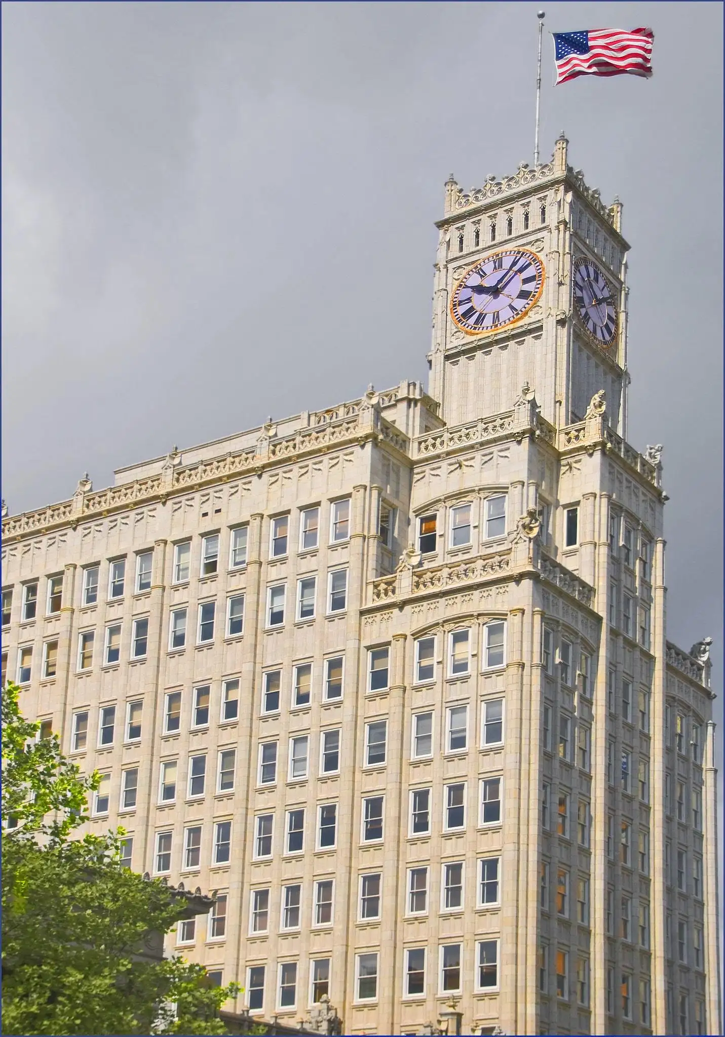 Tour de l'horloge du bâtiment Lamar Life
