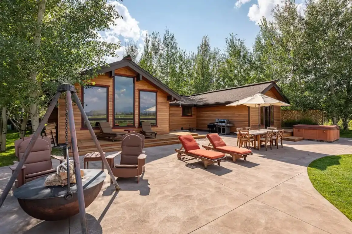 Montanhas do Parque Nacional Grand Teton em Jackson Hole