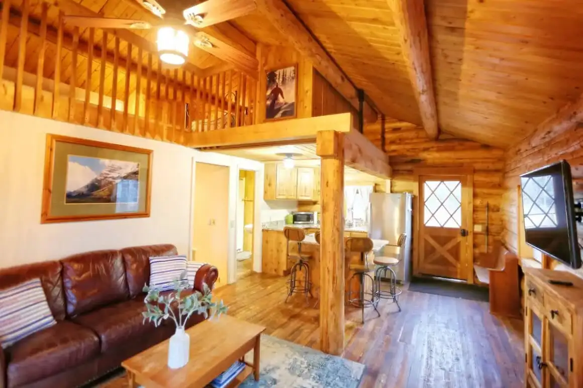Cabana no meio do nada em Jackson Hole com montanhas incríveis ao fundo